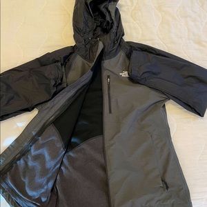 Womens The North Face Black/Grey double layer jacket.